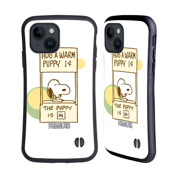 Head Case Designs Officially Licensed Peanuts Snoopy Hug Warm Hybrid Case Compatible with Apple iPhone 15