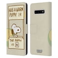 thumbnail image 1 of Head Case Designs Officially Licensed Peanuts Snoopy Hug Warm Leather Book Wallet Case Cover Compatible with Samsung Galaxy S10+ / S10 Plus, 1 of 6