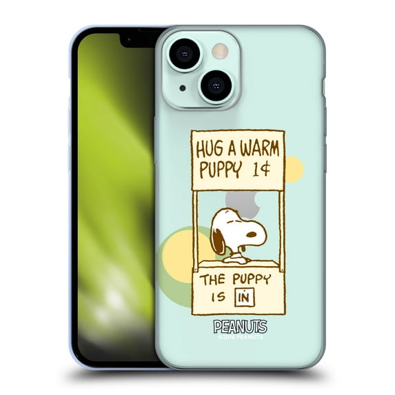 Head Case Designs Officially Licensed Peanuts Snoopy Hug Warm Soft Gel Case Compatible with Apple iPhone 13 Mini