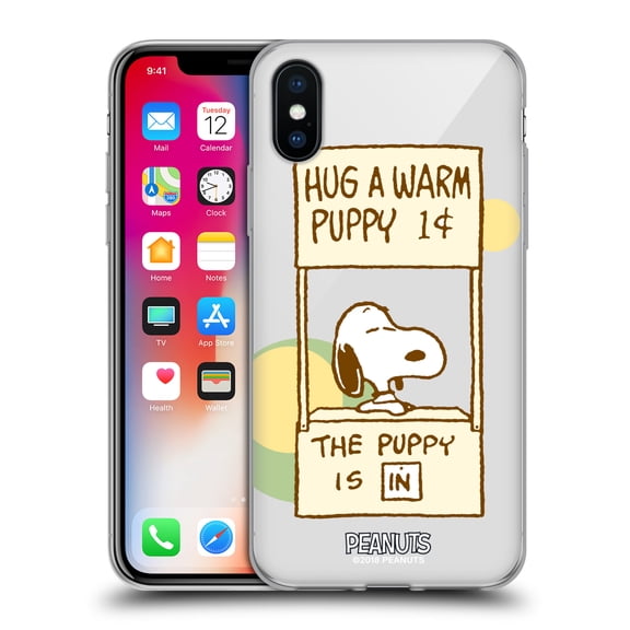 Head Case Designs Officially Licensed Peanuts Snoopy Hug Warm Soft Gel Case Compatible with Apple iPhone X / iPhone XS