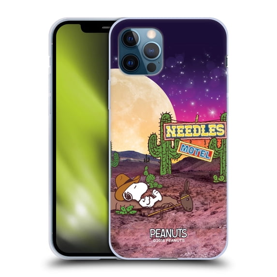 Head Case Designs Officially Licensed Peanuts Snoopy Space Cowboy Nebula Cactus Needles Soft Gel Case Compatible with Apple iPhone 12 / iPhone 12 Pro