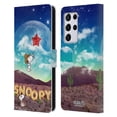 thumbnail image 1 of Head Case Designs Officially Licensed Peanuts Snoopy Space Cowboy Nebula Fly Balloon Leather Book Wallet Case Cover Compatible with Samsung Samsung Galaxy S21 Ultra 5G, 1 of 6