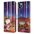 thumbnail image 1 of Head Case Designs Officially Licensed Peanuts Snoopy Space Cowboy Nebula Horse Riding Leather Book Wallet Case Cover Compatible with Apple iPhone 11 Pro Max, 1 of 6