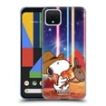 thumbnail image 1 of Head Case Designs Officially Licensed Peanuts Snoopy Space Cowboy Nebula Horse Riding Soft Gel Case Compatible with Google Pixel 4, 1 of 7