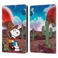 thumbnail image 1 of Head Case Designs Officially Licensed Peanuts Snoopy Space Cowboy Nebula Ranger Leather Book Wallet Case Cover Compatible with Apple iPad Air 2 (2014), 1 of 6