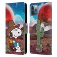 thumbnail image 1 of Head Case Designs Officially Licensed Peanuts Snoopy Space Cowboy Nebula Ranger Leather Book Wallet Case Cover Compatible with Apple iPhone 12 / iPhone 12 Pro, 1 of 6
