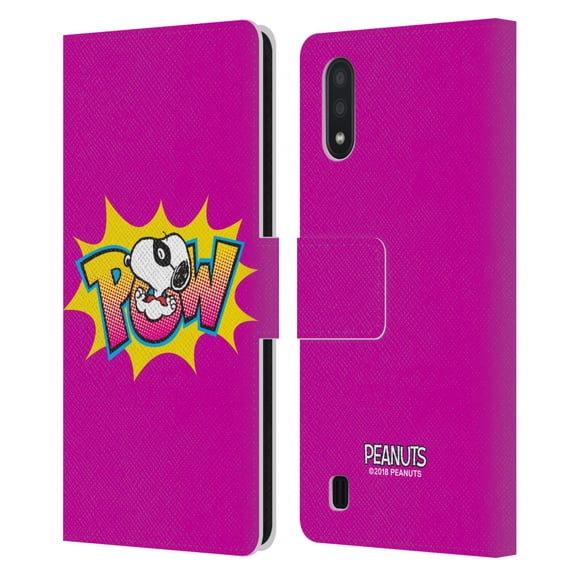 Head Case Designs Officially Licensed Peanuts The Many Faces Of Snoopy Marvel Leather Book Wallet Case Cover Compatible with Samsung Samsung Galaxy A01 (2020)
