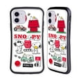 thumbnail image 1 of Head Case Designs Officially Licensed Peanuts Trends Snoopy Sticker Print Hybrid Case Compatible with Apple iPhone 11, 1 of 7