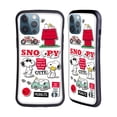 thumbnail image 1 of Head Case Designs Officially Licensed Peanuts Trends Snoopy Sticker Print Hybrid Case Compatible with Apple iPhone 13 Pro Max, 1 of 7