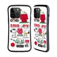 thumbnail image 1 of Head Case Designs Officially Licensed Peanuts Trends Snoopy Sticker Print Hybrid Case Compatible with Apple iPhone 15 Pro Max, 1 of 7