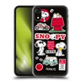 thumbnail image 1 of Head Case Designs Officially Licensed Peanuts Trends Snoopy Sticker Print Soft Gel Case Compatible with Apple iPhone XR, 1 of 7