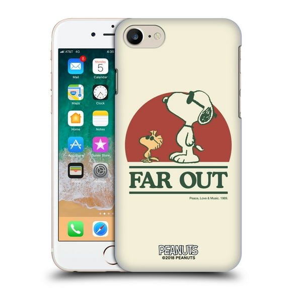 Head Case Designs Officially Licensed Peanuts Woodstock 50th Snoopy Woodstock Far Out Hard Back Case Compatible with Apple iPhone 7 / 8 / SE 2020 & 2022