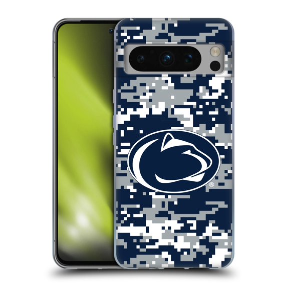 Head Case Designs Officially Licensed Pennsylvania State University PSU The Pennsylvania State University Digital Camouflage Gel Case Compatible with Google Pixel 8 Pro
