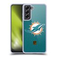thumbnail image 1 of Head Case Designs NFL Miami Dolphins Logo Football Soft Gel Case for Samsung Galaxy S21 FE 5G, 1 of 7