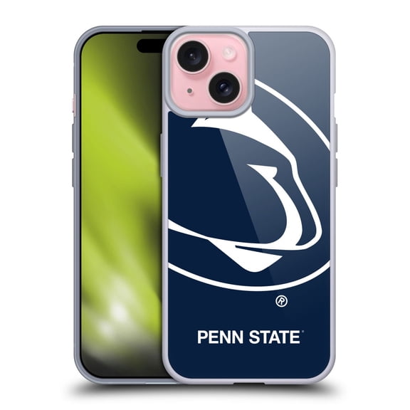Head Case Designs Pennsylvania State University PSU The Pennsylvania State University Oversized Icon Soft Gel Case for Apple iPhone 15
