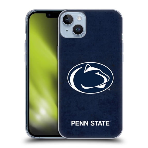 Head Case Designs Officially Licensed Pennsylvania State University PSU The Pennsylvania State University Distressed Look Gel Case Compatible with Apple iPhone 14 Plus