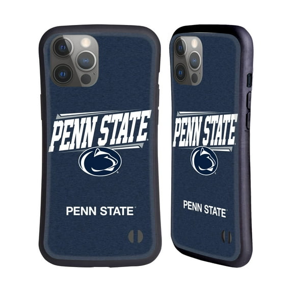 Head Case Designs Officially Licensed Pennsylvania State University PSU The Pennsylvania State University Double Bar Hybrid Case Compatible with Apple iPhone 14 Pro Max