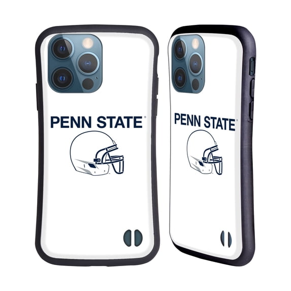 Head Case Designs Officially Licensed Pennsylvania State University PSU The Pennsylvania State University Helmet Logotype Hybrid Case Compatible with Apple iPhone 13 Pro