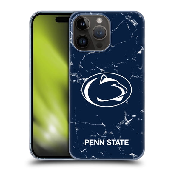Head Case Designs Officially Licensed Pennsylvania State University PSU The Pennsylvania State University Marble Hard Back Case Compatible with Apple iPhone 15 Pro Max