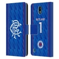 thumbnail image 1 of Head Case Designs Officially Licensed Rangers FC 2024/25 Players Home Kit Jack Butland Leather Wallet Case Compatible with Nokia C2, 1 of 6