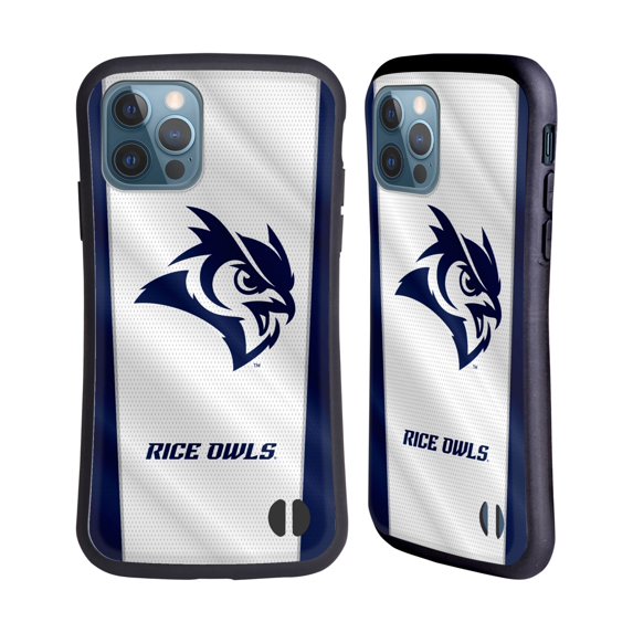 Head Case Designs Officially Licensed Rice University Rice University Banner Hybrid Case Compatible with Apple iPhone 12 / iPhone 12 Pro
