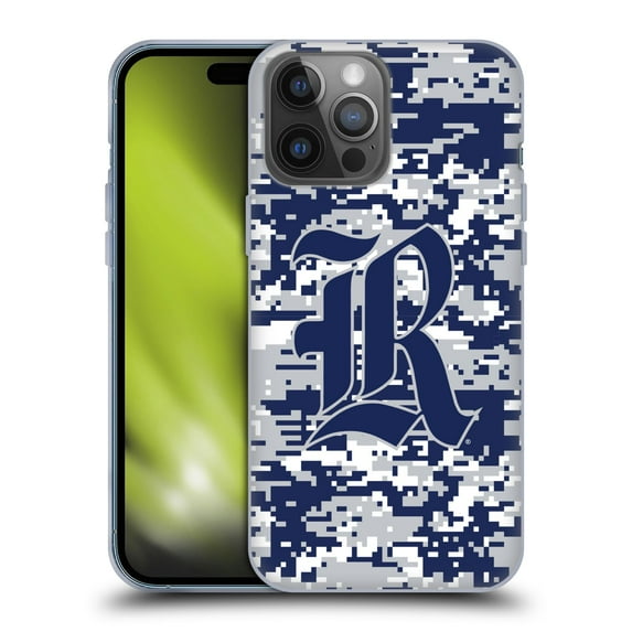 Head Case Designs Officially Licensed Rice University Rice University Digital Camouflage Soft Gel Case Compatible with Apple iPhone 14 Pro Max