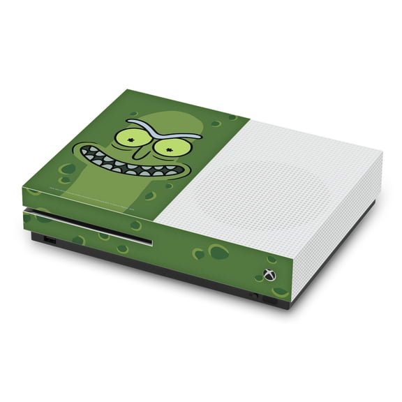 Head Case Designs Officially Licensed Rick And Morty Graphics Pickle Rick Vinyl Sticker Skin Decal Cover Compatible with Microsoft Xbox One S Console