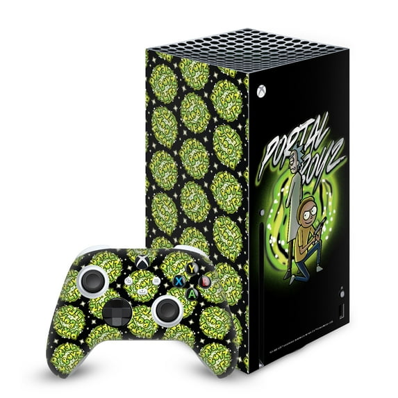 Head Case Designs Officially Licensed Rick And Morty Graphics Portal Boyz Vinyl Sticker Skin Decal Cover Compatible with Microsoft Series X Console & Controller