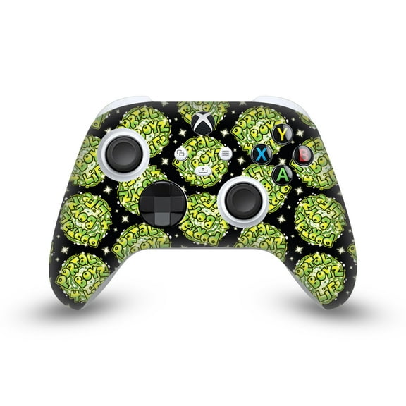 Head Case Designs Officially Licensed Rick And Morty Graphics Portal Boyz Vinyl Sticker Skin Decal Cover Compatible with Microsoft Xbox Series X / Series S Controller