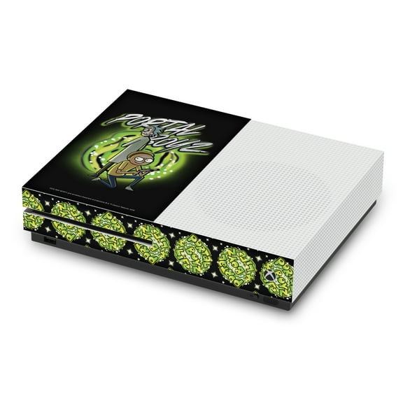 Head Case Designs Officially Licensed Rick And Morty Graphics Portal Boyz Vinyl Sticker Skin Decal Cover Compatible with Microsoft Xbox One S Console