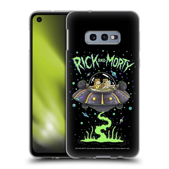 Head Case Designs Officially Licensed Rick And Morty Season 1 & 2 Graphics The Space Cruiser Soft Gel Case Compatible with Samsung Galaxy S10e