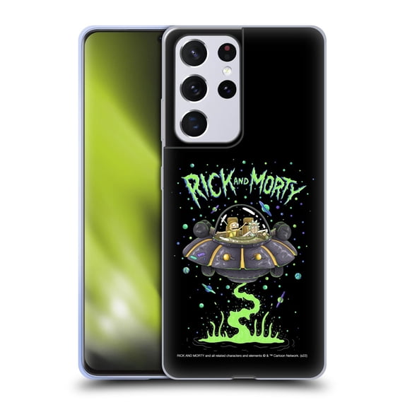Head Case Designs Officially Licensed Rick And Morty Season 1 & 2 Graphics The Space Cruiser Soft Gel Case Compatible with Samsung Galaxy S21 Ultra 5G