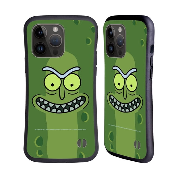 Head Case Designs Officially Licensed Rick And Morty Season 3 Graphics Pickle Rick Hybrid Case Compatible with Apple iPhone 15 Pro Max
