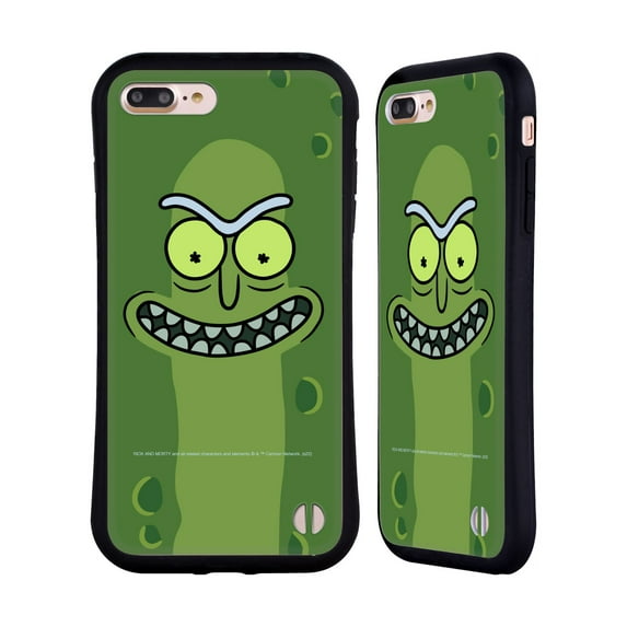 Head Case Designs Officially Licensed Rick And Morty Season 3 Graphics Pickle Rick Hybrid Case Compatible with Apple iPhone 7 Plus / iPhone 8 Plus
