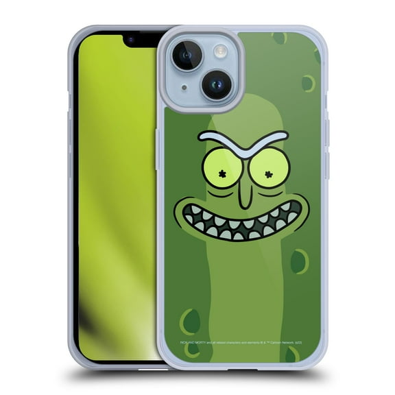 Head Case Designs Officially Licensed Rick And Morty Season 3 Graphics Pickle Rick Soft Gel Case Compatible with Apple iPhone 14
