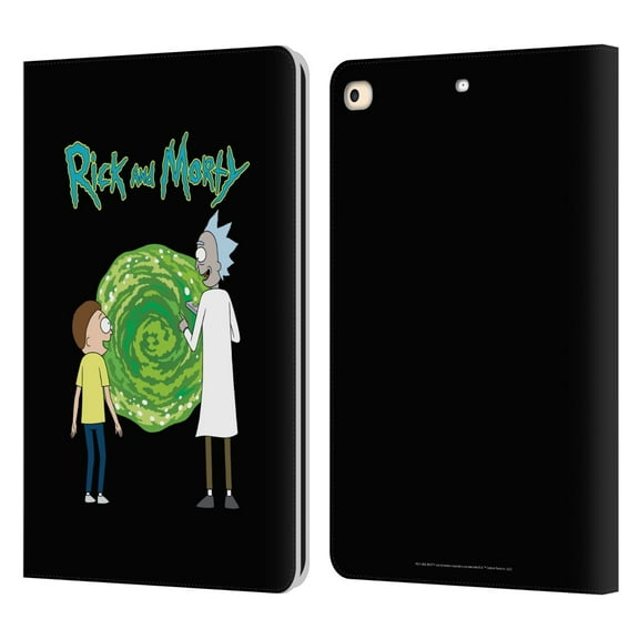 Head Case Designs Officially Licensed Rick And Morty Season 5 Graphics Character Art Leather Book Wallet Case Cover Compatible with Apple iPad 9.7 2017 / iPad 9.7 2018