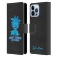 thumbnail image 1 of Head Case Designs Officially Licensed Rick And Morty Season 5 Graphics Don't Touch My Stuff Leather Book Wallet Case Cover Compatible with Apple iPhone 13 Pro Max, 1 of 6