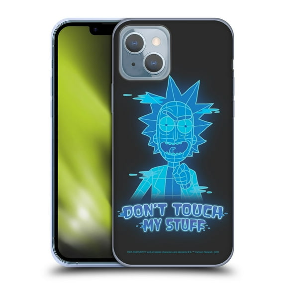 Head Case Designs Officially Licensed Rick And Morty Season 5 Graphics Don't Touch My Stuff Soft Gel Case Compatible with Apple iPhone 14