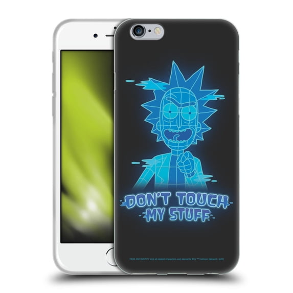 Head Case Designs Officially Licensed Rick And Morty Season 5 Graphics Don't Touch My Stuff Soft Gel Case Compatible with Apple iPhone 6 / iPhone 6s