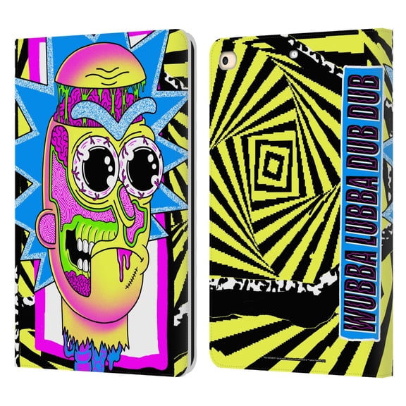Head Case Designs Officially Licensed Rick And Morty Season 1 & 2 Graphics Rick Leather Book Wallet Case Cover Compatible with Apple iPad 9.7 2017 / iPad 9.7 2018