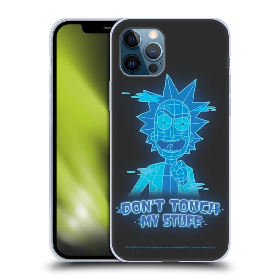 Head Case Designs Officially Licensed Rick And Morty Season 5 Graphics Don't Touch My Stuff Soft Gel Case Compatible with Apple iPhone 12 / iPhone 12 Pro