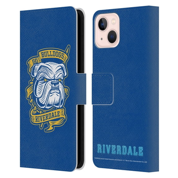 Head Case Designs Officially Licensed Riverdale Art Go Bulldogs Leather Book Wallet Case Cover Compatible with Apple iPhone 13