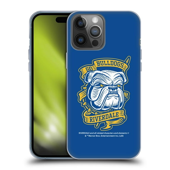 Head Case Designs Officially Licensed Riverdale Art Go Bulldogs Soft Gel Case Compatible with Apple iPhone 14 Pro Max