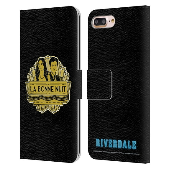 Head Case Designs Officially Licensed Riverdale Art La Bonne Nuit Leather Book Wallet Case Cover Compatible with Apple iPhone 7 Plus / iPhone 8 Plus