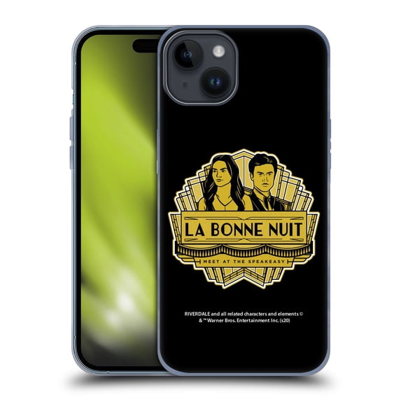 Head Case Designs Officially Licensed Riverdale Art La Bonne Nuit Soft Gel Case Compatible with Apple iPhone 15 Plus