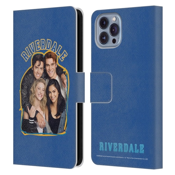 Head Case Designs Officially Licensed Riverdale Art Riverdale Cast 2 Leather Book Wallet Case Cover Compatible with Apple iPhone 14