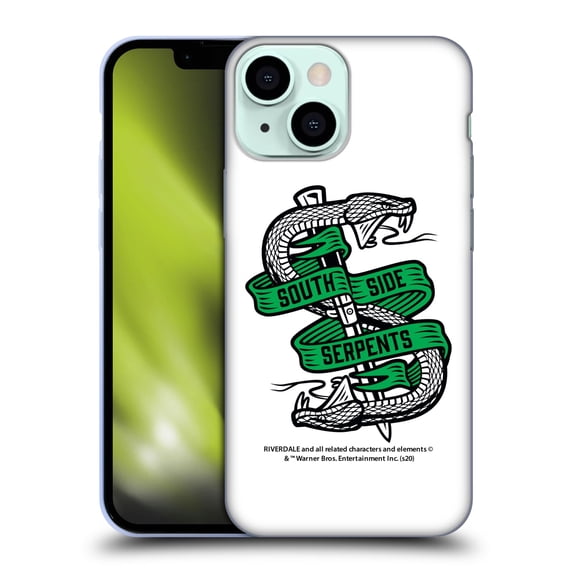 Head Case Designs Officially Licensed Riverdale Art South Side Serpents Soft Gel Case Compatible with Apple iPhone 13 Mini