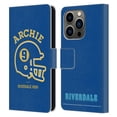 thumbnail image 1 of Head Case Designs Officially Licensed Riverdale Graphic Art Archie Football Helmet Leather Book Wallet Case Cover Compatible with Apple iPhone 14 Pro, 1 of 6