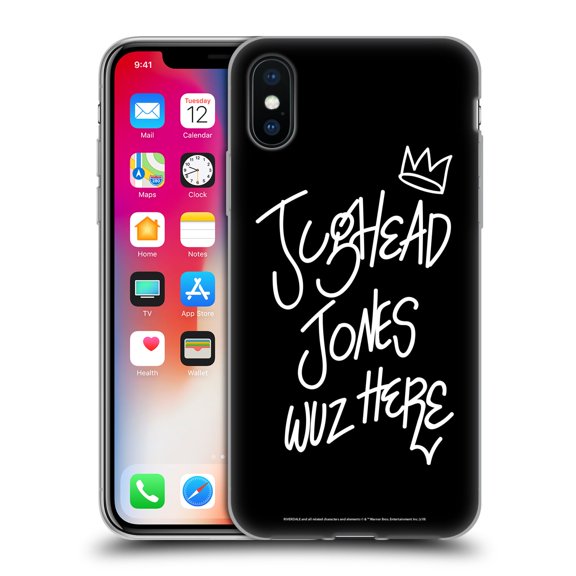 Head Case Designs Officially Licensed Riverdale Graphic Art Jughead Wuz Here Soft Gel Case Compatible with Apple iPhone X / iPhone XS