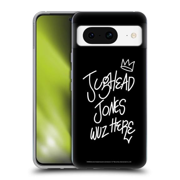 Head Case Designs Officially Licensed Riverdale Graphic Art Jughead Wuz Here Soft Gel Case Compatible with Google Pixel 8